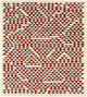 Original drawing of weave pattern titled ‘Study for Camino Real’ by Anni Albers, 1967, gouache on blueprint graph paper, 17.5 by 16 inches. Photograph by Tim Nighswander.